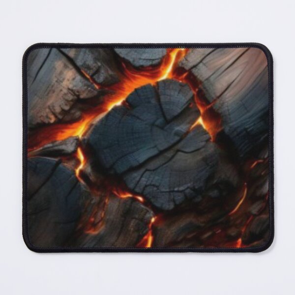 Item preview, Glowing Charcoal and Fire Lava - Dark Abstract Texture designed and sold by LYAN-STORE.