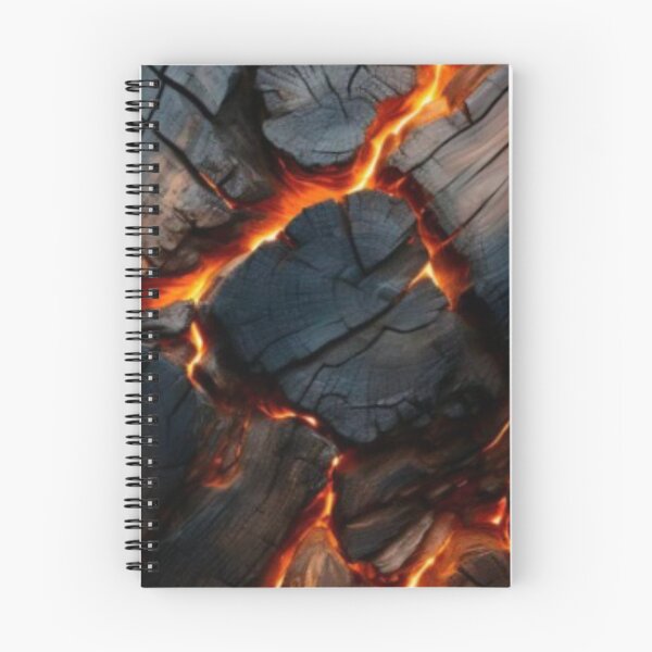Item preview, Glowing Charcoal and Fire Lava - Dark Abstract Texture designed and sold by LYAN-STORE.