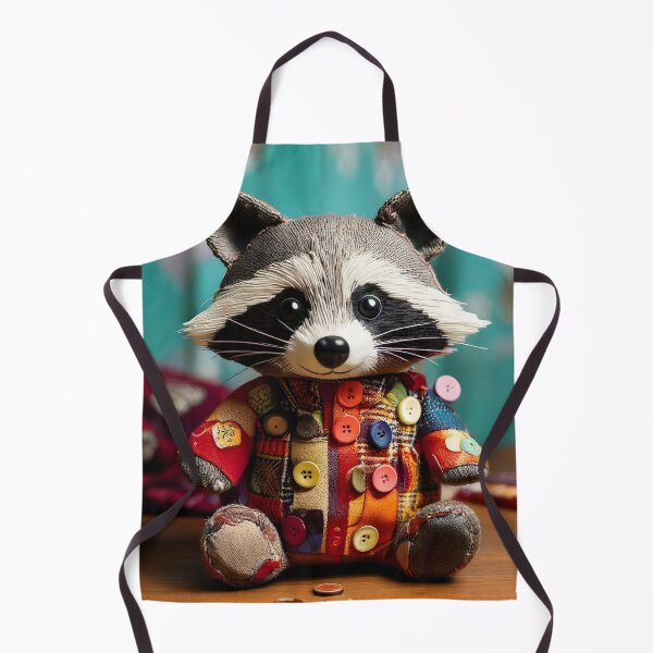 Item preview, Cute Patchwork Raccoon Plush designed and sold by Threadistiq.