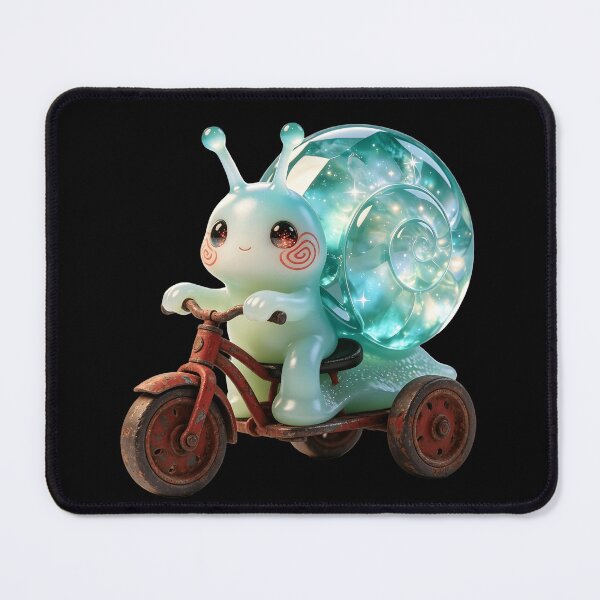 Item preview, Emerald Snail - The Sinister Game Master on a Rusty Red Tricycle designed and sold by ABYSSLAB.