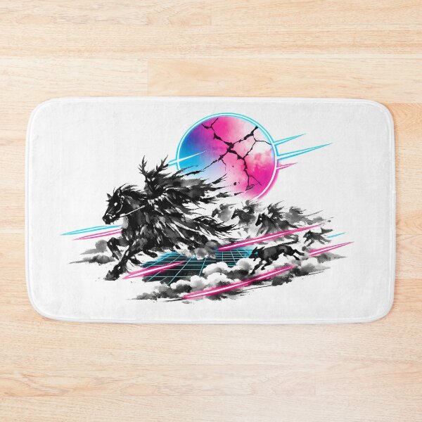 Item preview, Synthwave Sumi-e Wild Hunt designed and sold by KungPowUnicorn.