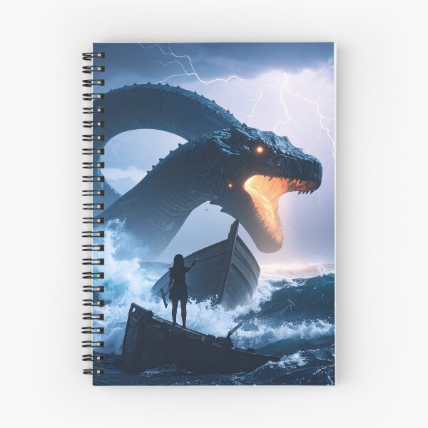 Item preview, Leviathan Sea Monster in Stormy Ocean designed and sold by Threadistiq.