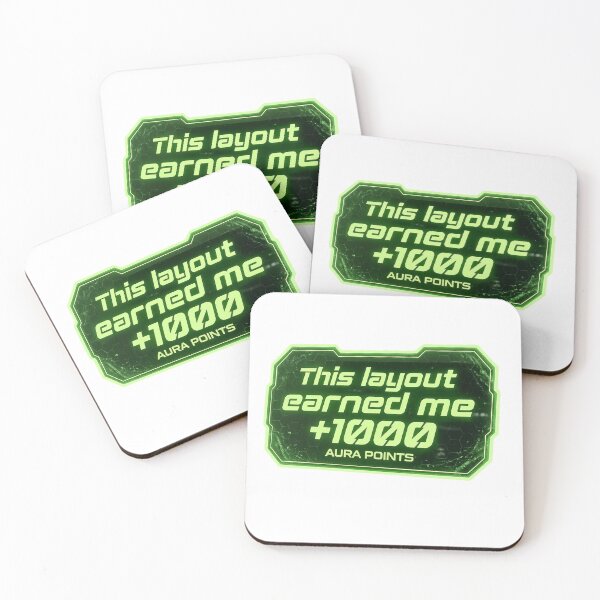 Item preview, +1000 Aura Points Neon Green Tech Gamer Workspace Laptop Sticker designed and sold by Brightberry Studio.
