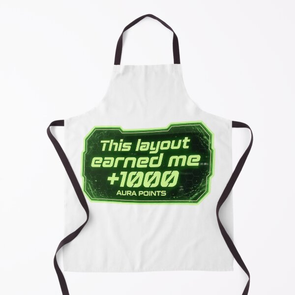 Item preview, +1000 Aura Points Neon Green Tech Gamer Workspace Laptop Sticker designed and sold by Brightberry Studio.