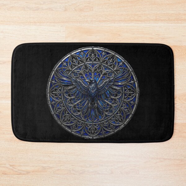 Item preview, Symmetrical Raven Gothic Stained Glass designed and sold by David Mateo ArtWorks.