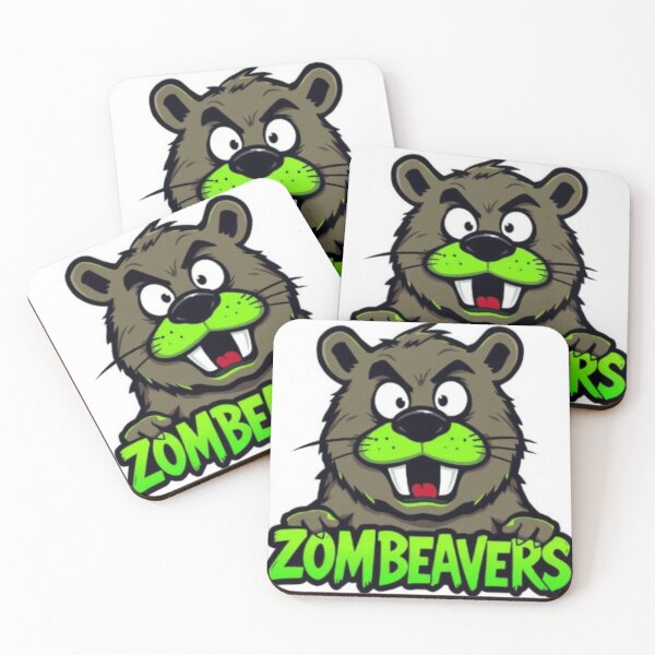 Item preview, Funny Zombeavers Cartoon Beaver Artwork designed and sold by MystiColo.