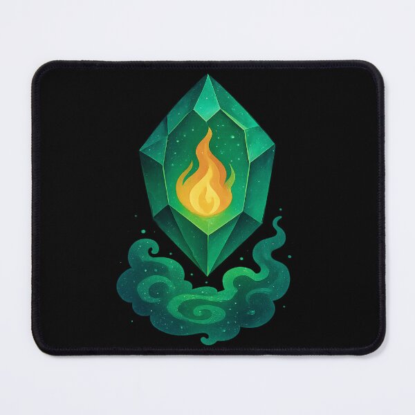 Item preview, Magical Green Gemstone Art designed and sold by Whispers of Light✨.