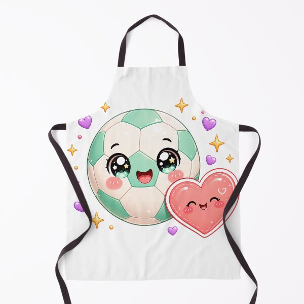 Item preview, Cute Soccer Ball And Heart | Kawaii Pastel Football Love Art designed and sold by Dulxoz.