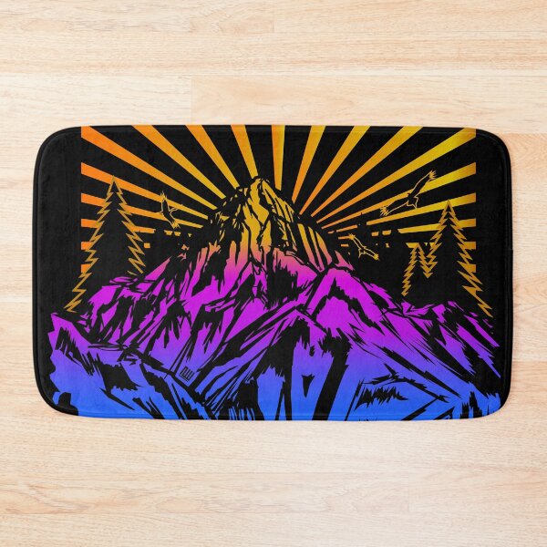 Item preview, Retro Mountain Glow designed and sold by Adamzworld.