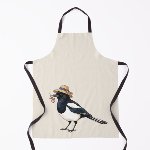 Item preview, Cute Korean Magpie Bird with Lucky Berries Folk Art designed and sold by K-Tradition.
