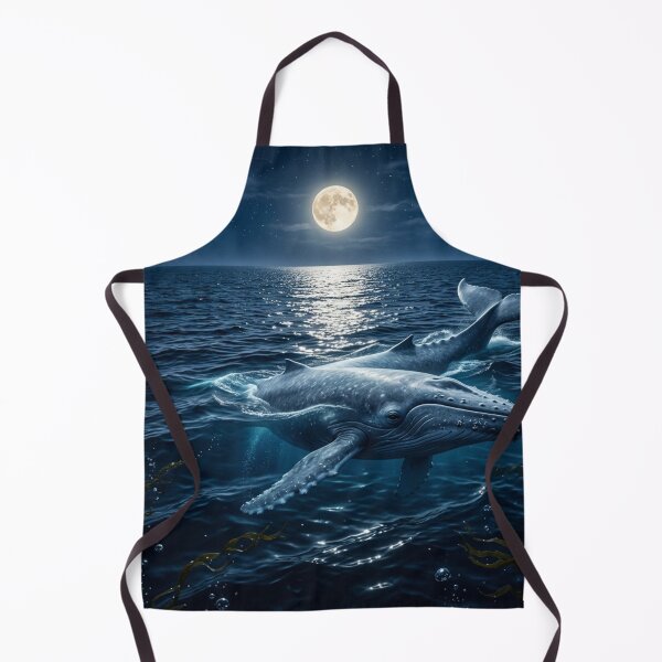 Item preview, Blue Whale under the Moon designed and sold by MY HAPPY PLACE .