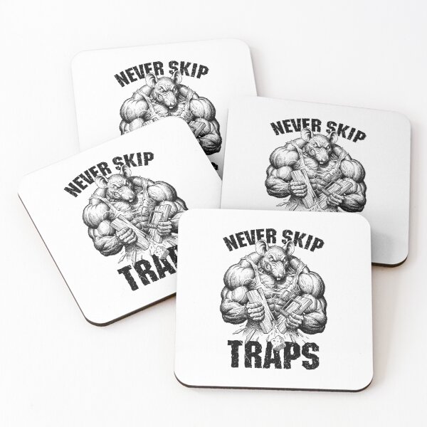 Item preview, Gym Rat Never Skip Traps Trapezius Funny Muscle Mouse Trap designed and sold by GrandeDuc.
