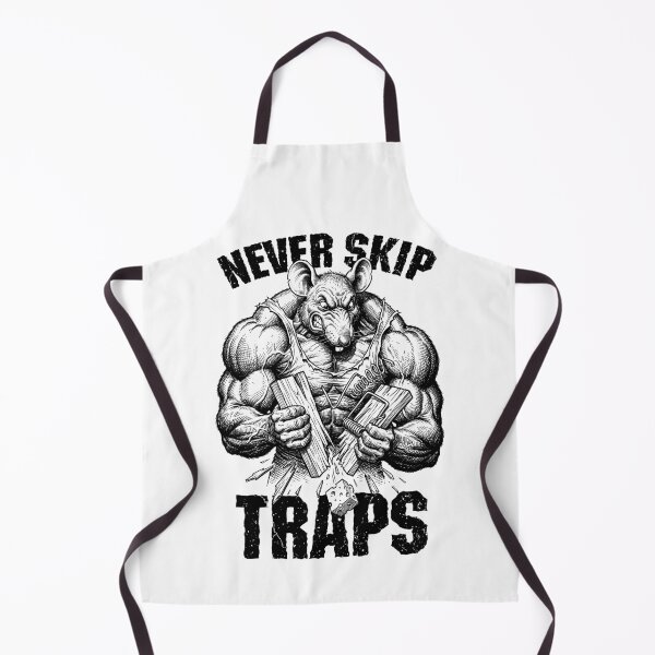 Item preview, Gym Rat Never Skip Traps Trapezius Funny Muscle Mouse Trap designed and sold by GrandeDuc.