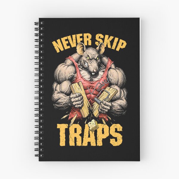 Item preview, Gym Rat Never Skip Traps Trapezius Funny Muscle Mouse Trap designed and sold by GrandeDuc.