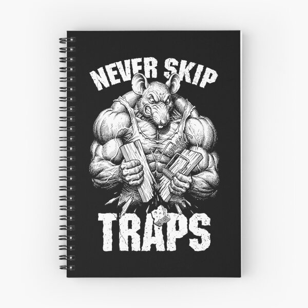 Item preview, Gym Rat Never Skip Traps Trapezius Funny Muscle Mouse Trap designed and sold by GrandeDuc.