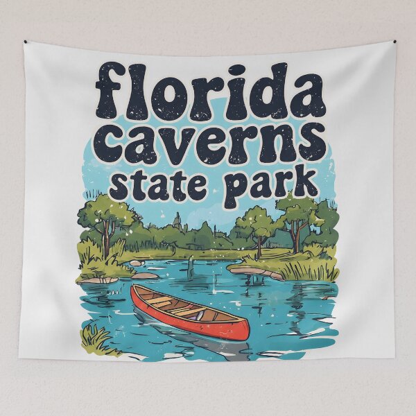 Item preview, Florida Caverns State Park Cute Landscape Canoe  designed and sold by HowToCanadian.