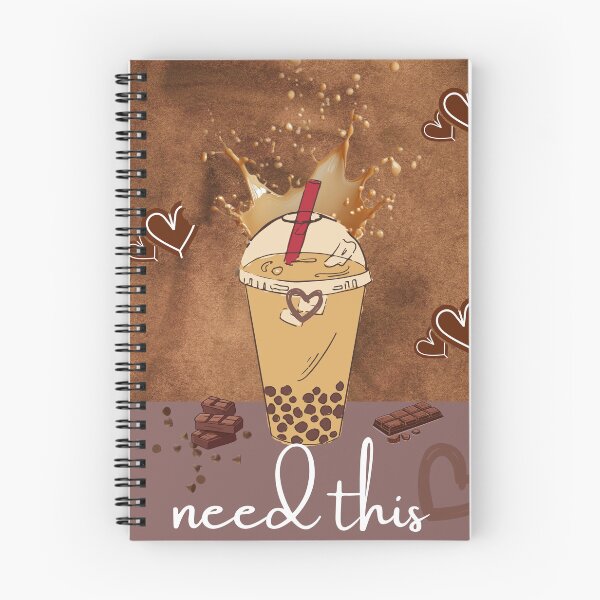 Item preview, Brown Aesthetic Coffee Boba Drink Illustration designed and sold by SeJaa.