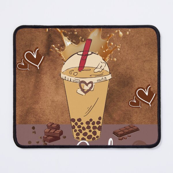 Item preview, Brown Aesthetic Coffee Boba Drink Illustration designed and sold by SeJaa.