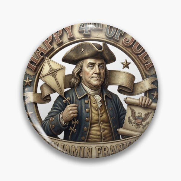 Item preview, HAPPY 4TH OF JULY BENJAMIN FRANKLIN designed and sold by likbatonboot.