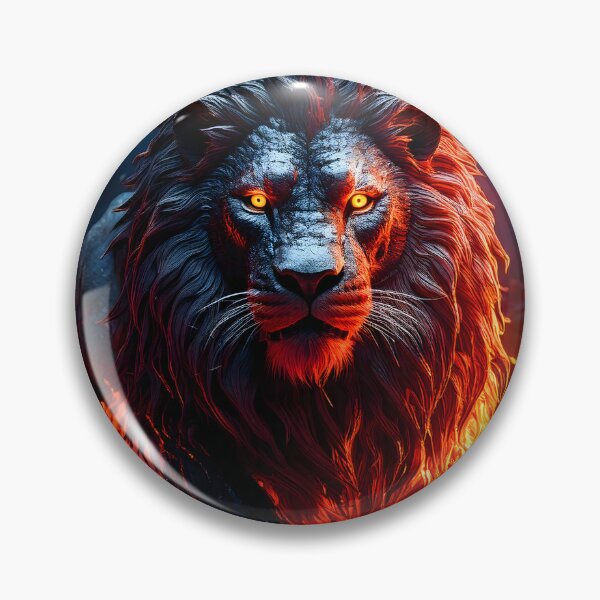 Item preview, Fire Lion Fantasy Art designed and sold by Threadistiq.