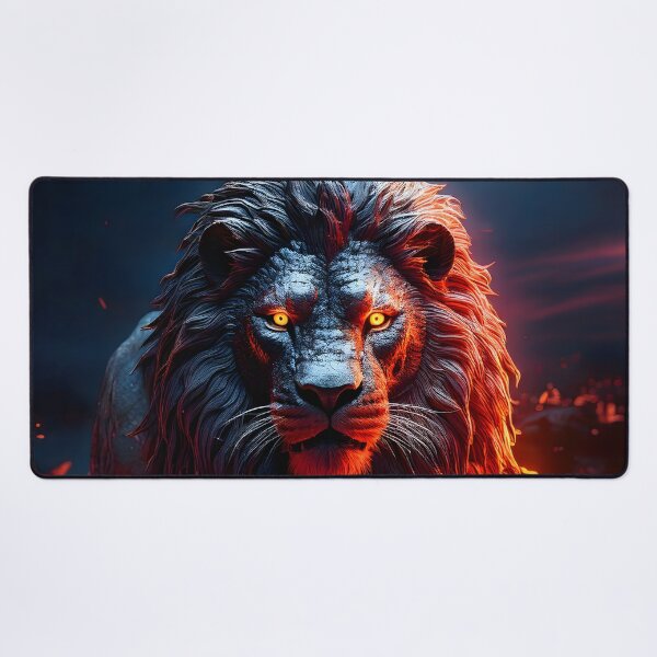 Item preview, Fire Lion Fantasy Art designed and sold by Threadistiq.