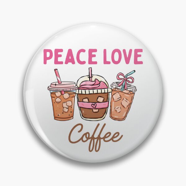 Item preview, Peace Love Coffee Cute Iced Coffee Lover designed and sold by thebest-2studio.