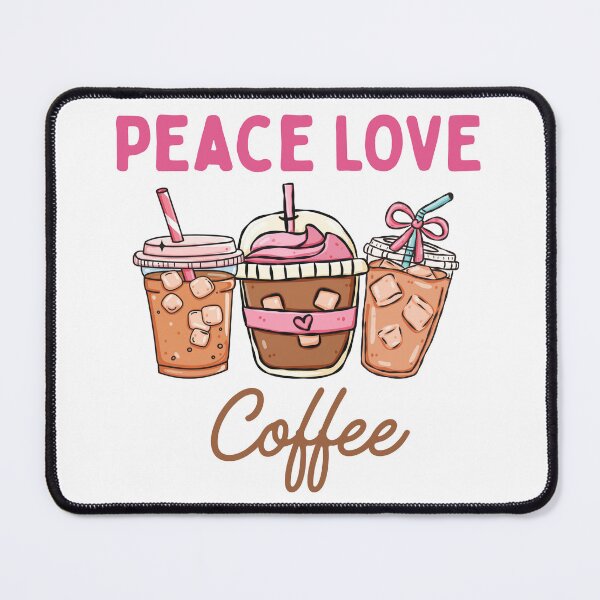 Item preview, Peace Love Coffee Cute Iced Coffee Lover designed and sold by thebest-2studio.