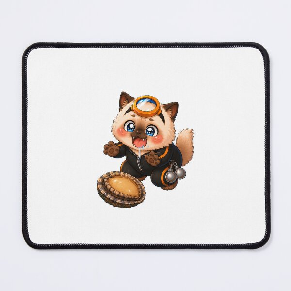 Item preview, KOREA HAENAM - Cute Chibi Ragdoll Cat Drooling Abalone Sticker designed and sold by KOREA-HAENAM.