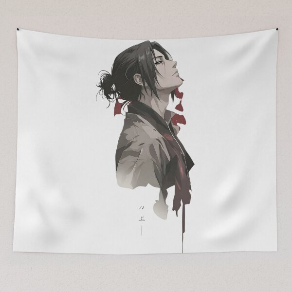 Item preview, Itachi | Samurai Anime Aesthetic Portrait | Minimalist Japanese Art Print | Dark Manga Style Wall Art designed and sold by Dyan4.