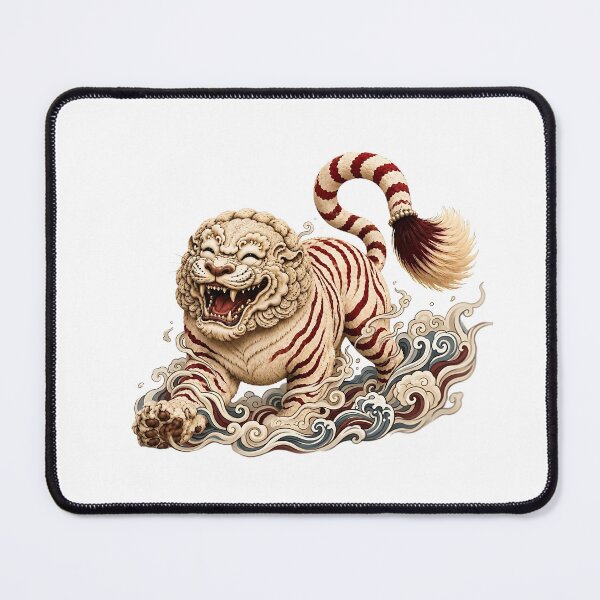 Item preview, Korean Mythical White Tiger and Haetae Guardian Art designed and sold by K-Tradition.