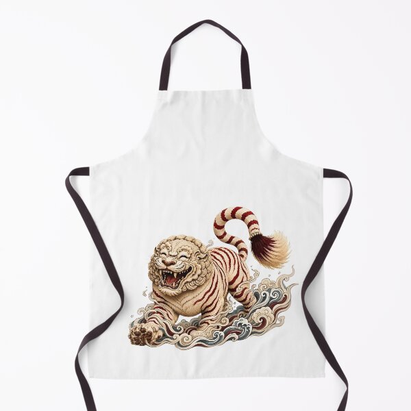 Item preview, Korean Mythical White Tiger and Haetae Guardian Art designed and sold by K-Tradition.