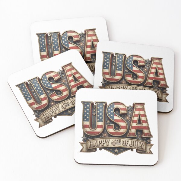 Item preview, USA HAPPY 4TH OF JULY designed and sold by likbatonboot.