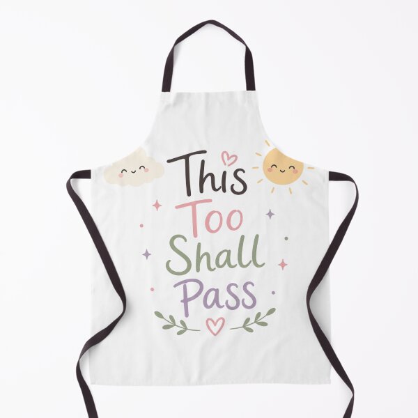 Item preview, This Too Shall Pass Cute Motivational Quote Design | Pastel Mental Health Positive Affirmation Typography designed and sold by Sanika arts .
