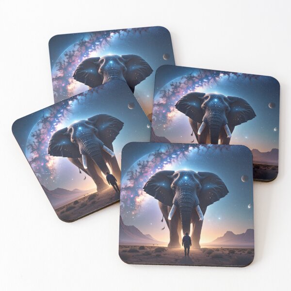 Item preview, Cosmic Elephant Galaxy Art designed and sold by Threadistiq.