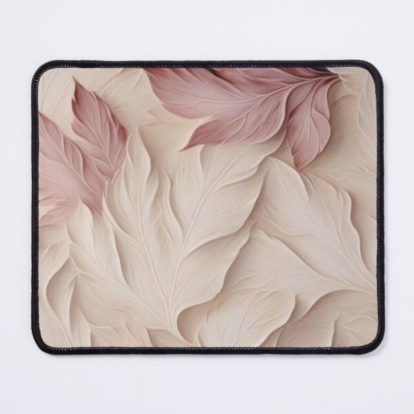 Item preview, 3D Soft Rose Leaves - Elegant Pastel Relief Floral Art designed and sold by LYAN-STORE.