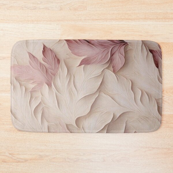 Item preview, 3D Soft Rose Leaves - Elegant Pastel Relief Floral Art designed and sold by LYAN-STORE.