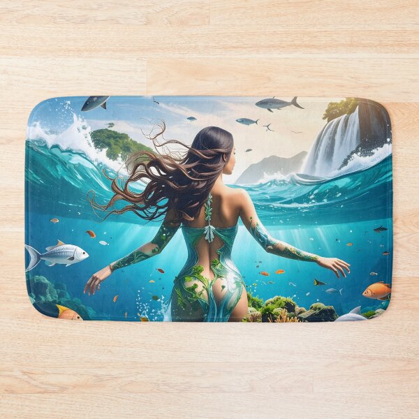 Item preview, Mermaid Ocean Fantasy Art designed and sold by Threadistiq.