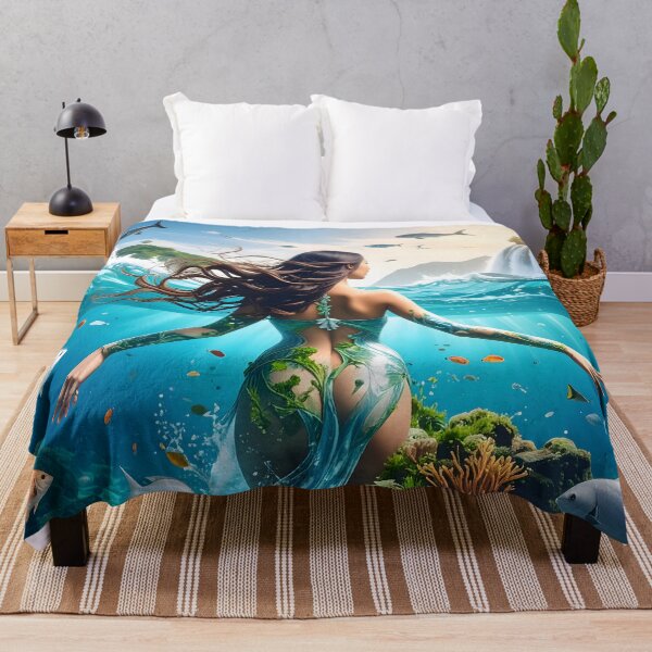 Item preview, Mermaid Ocean Fantasy Art designed and sold by Threadistiq.