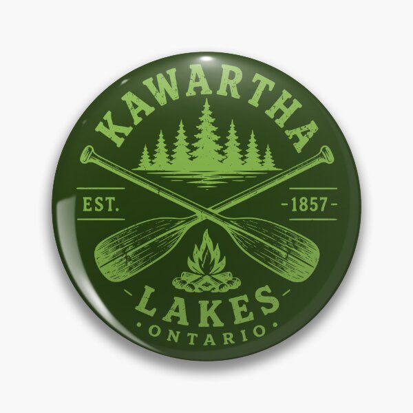 Item preview, Vintage Kawartha Lakes Ontario Camping Paddle Graphic designed and sold by Imaginationbeyond.