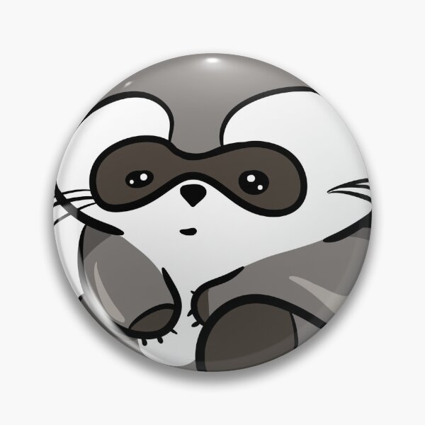 Item preview, Adorable Chubby Raccoon - Cute Sad Kawaii Animal Art designed and sold by LYAN-STORE.