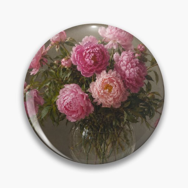 Item preview, Peonies in a  glass vase. designed and sold by moths-minor.