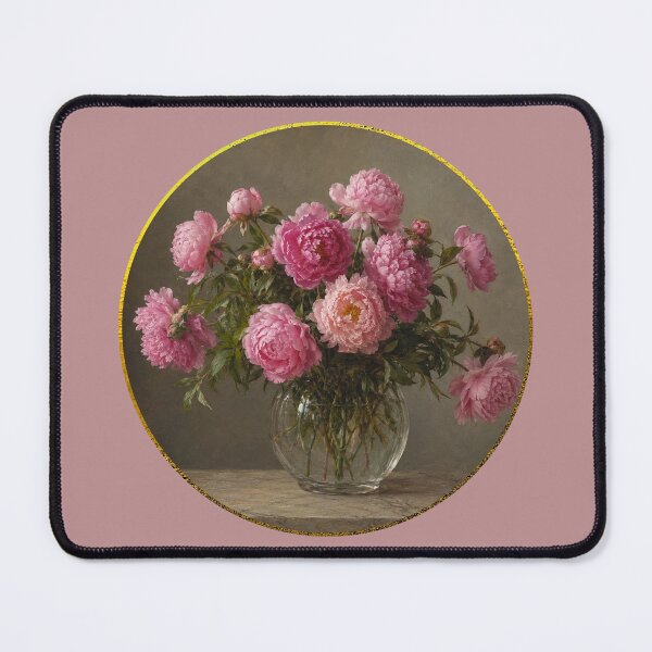 Item preview, Peonies in a  glass vase. designed and sold by moths-minor.