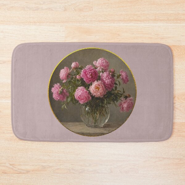Item preview, Peonies in a  glass vase. designed and sold by moths-minor.