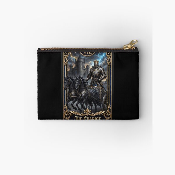 Item preview, The Chariot from Dark Medieval Major Arcana tarot card designed and sold by Studio77-Gothic.