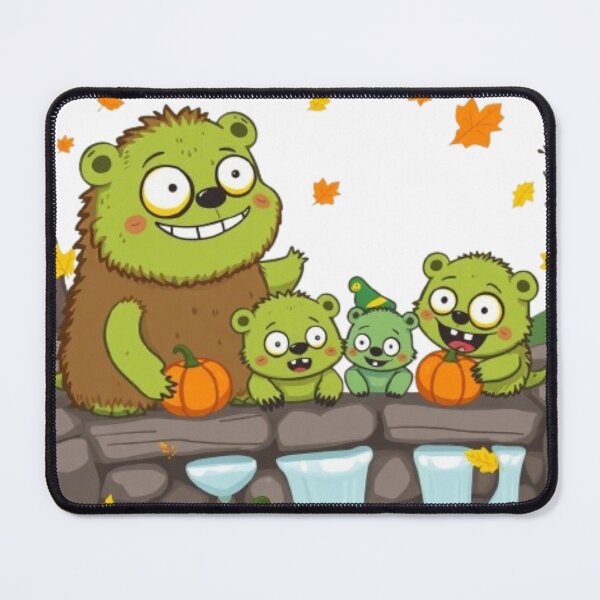 Item preview, Cute Zombie Beaver Family Design designed and sold by MystiColo.