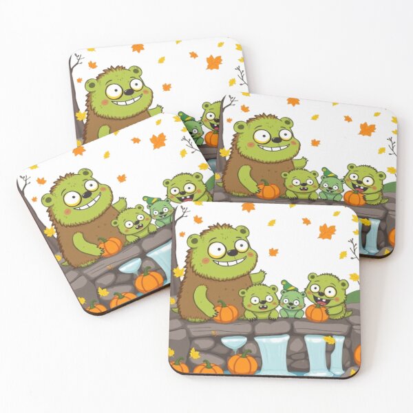 Item preview, Cute Zombie Beaver Family Design designed and sold by MystiColo.