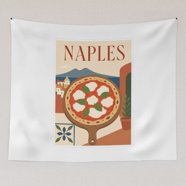 Item preview, Naples Pizza Vintage Travel designed and sold by Beyond Destinations.