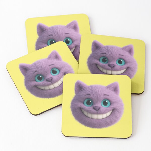 Item preview, Grinning purple cat with a wide toothy smile designed and sold by Mauswohn.