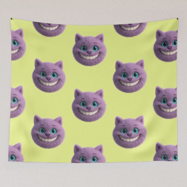 Item preview, Grinning purple cat with a wide toothy smile designed and sold by Mauswohn.