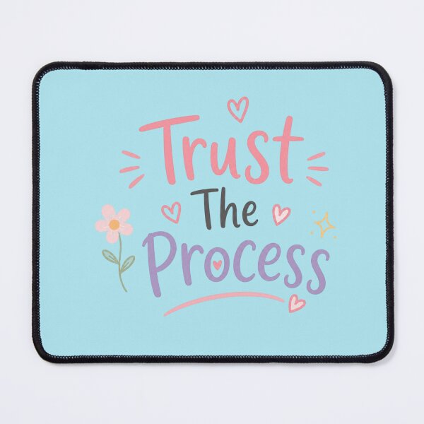 Item preview, Trust The Process Cute Motivational Quote Design | Positive Mindset Aesthetic Typography designed and sold by Sanika arts .